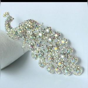 Beautiful peacock brooch